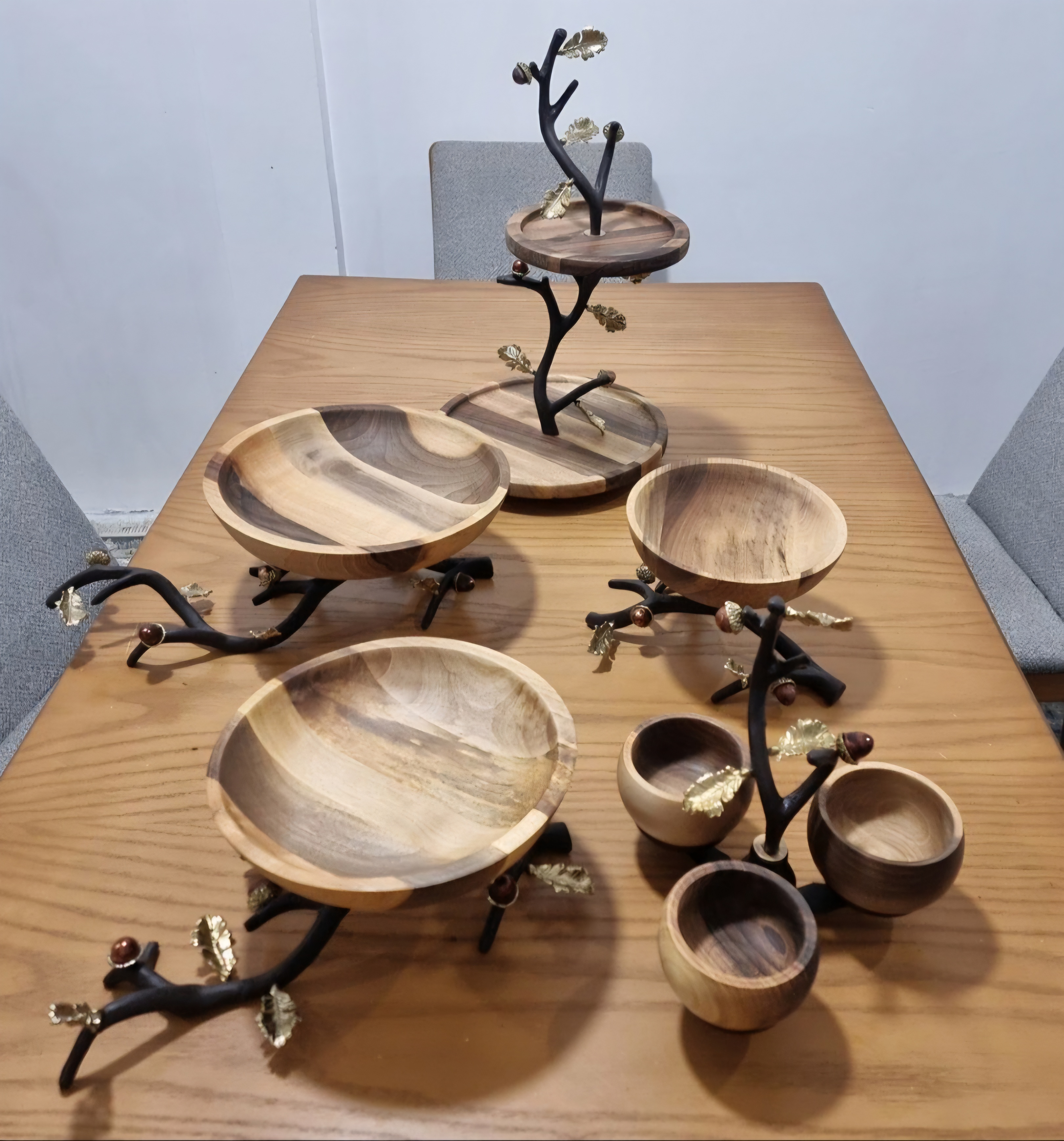 سرویس پذیرایی ۵تیکه چوبی